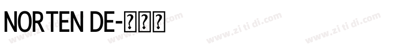 norten de字体转换